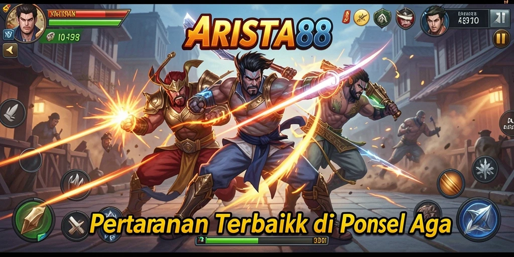 Screenshot ARISTA88 menampilkan aksi pertarungan karakter yang mendebarkan.
