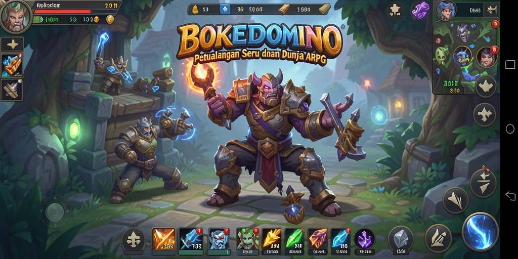 Tangkapan layar gameplay BOKEDOMINO menampilkan aksi seru dan grafik yang memukau.