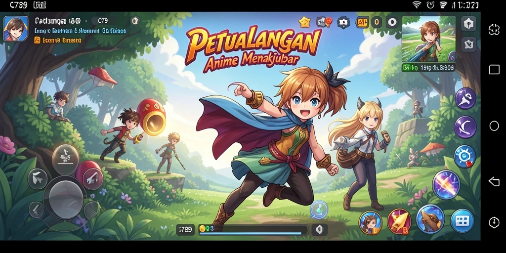 Tangkapan layar C789 menampilkan aksi pertarungan seru dalam dunia anime.