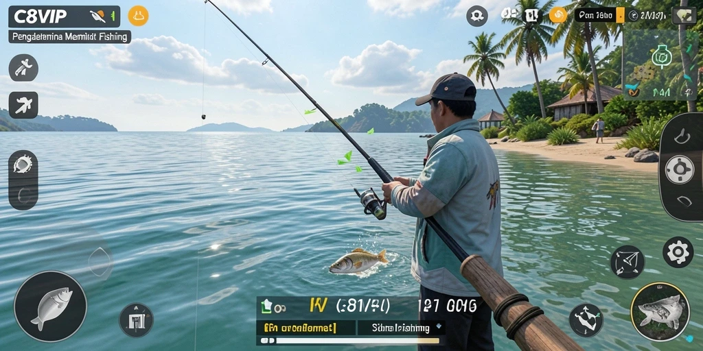 Tangkapan layar C8VIP menampilkan keseruan permainan Fishing dengan grafis yang menawan.