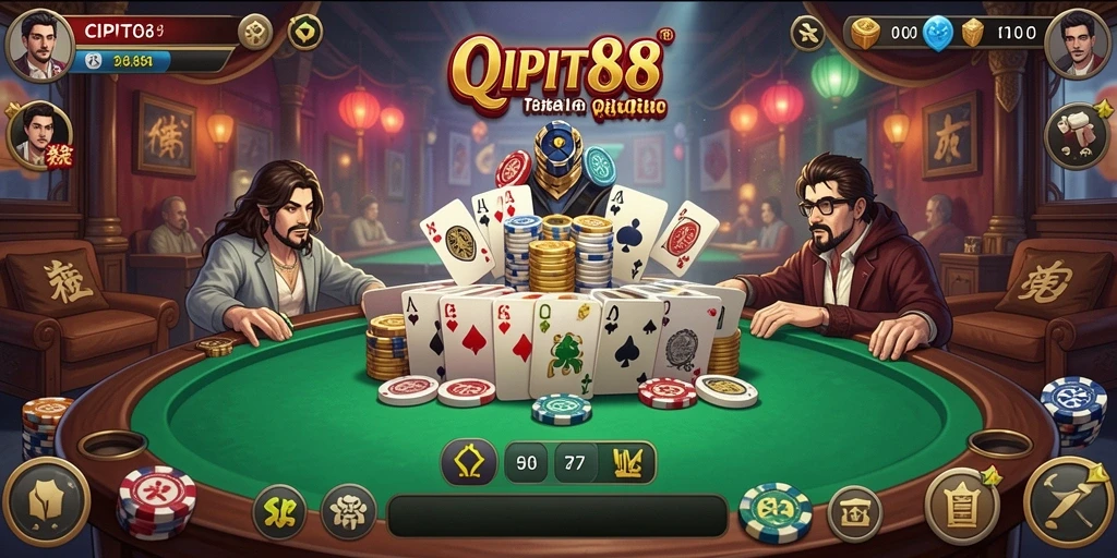 Screenshot gameplay QiuQiu di aplikasi CIPIT88 dengan tampilan menarik.
