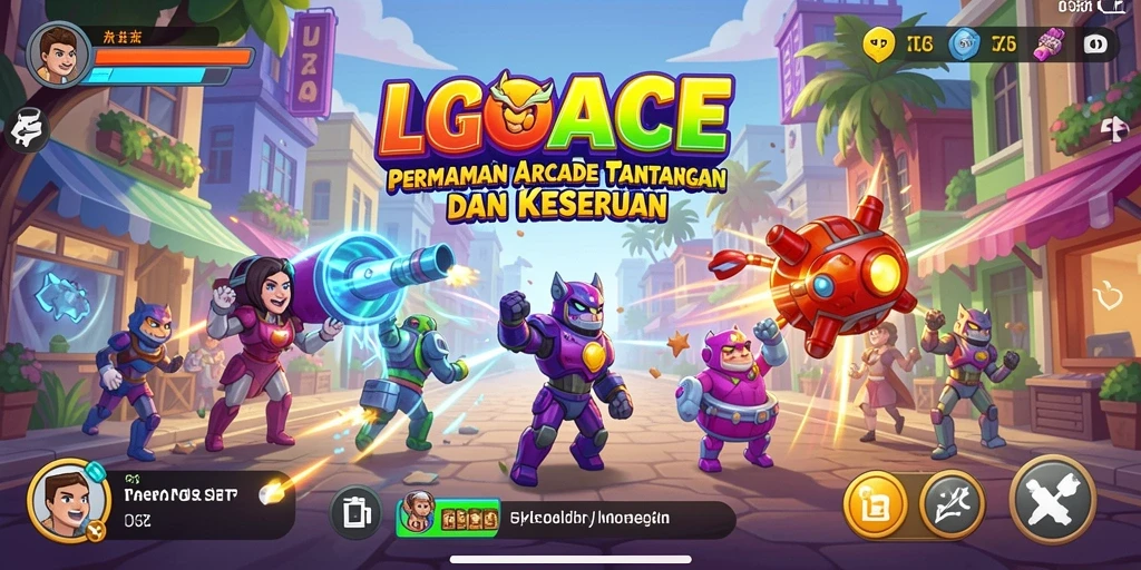 Tampilan gameplay LGOACE yang dinamis dan menantang.