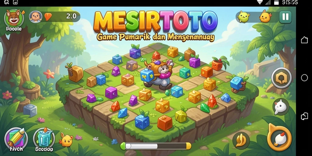 Tampilan gameplay <strong>MESIRTOTO</strong> yang seru dan interaktif dalam kategori Puzzle.