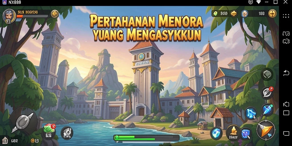 Gameplay menara bertahan yang mendebarkan dalam NX888.