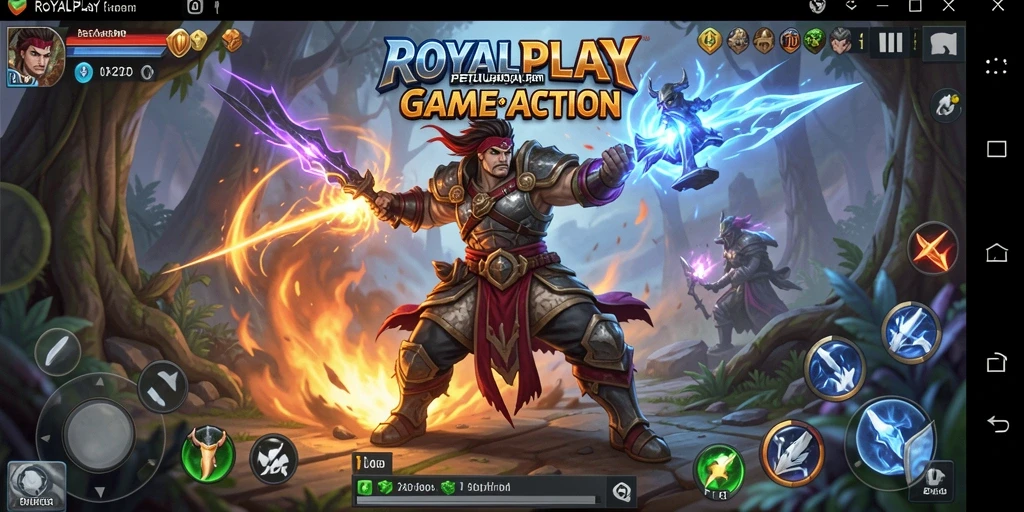 Tangkapan layar gameplay <strong>ROYALPLAY</strong> menunjukkan pertarungan yang mendebarkan.