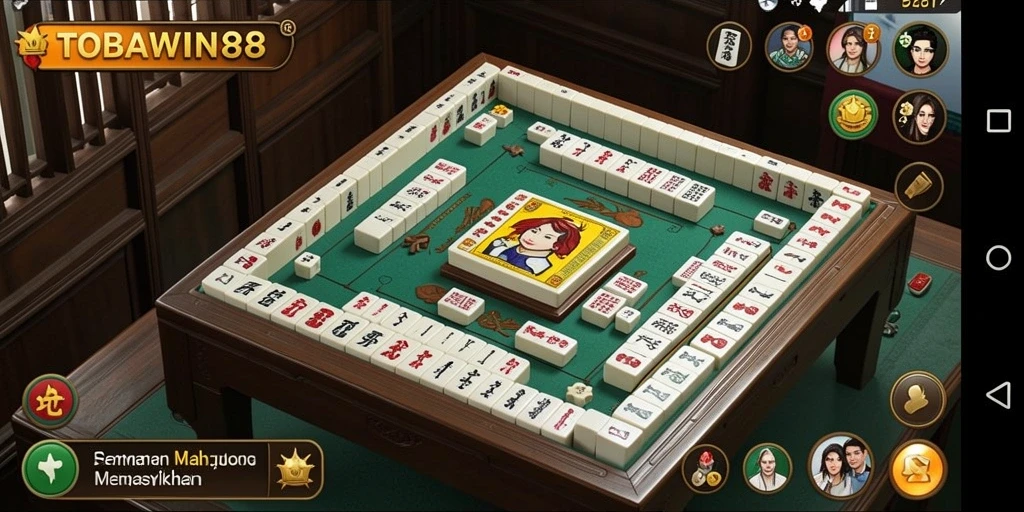 Tampilan gameplay seru TOBAWIN88 dengan elemen Mahjong yang menarik.